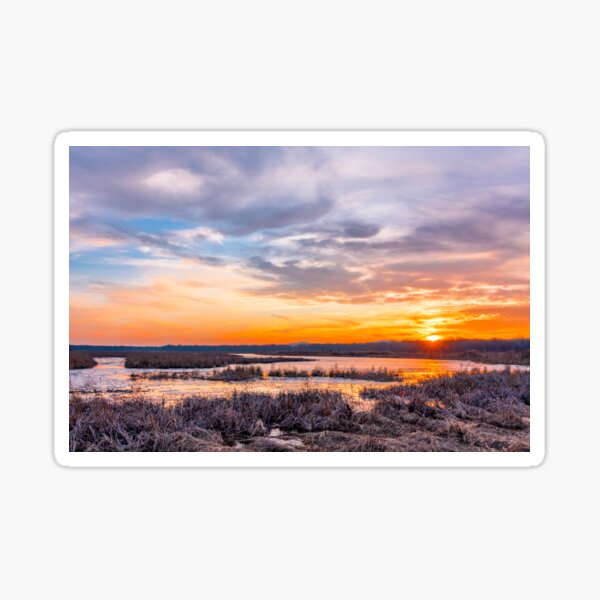 Item preview, Sunset at Liberty Loop in late winter designed and sold by Rabbitti.
