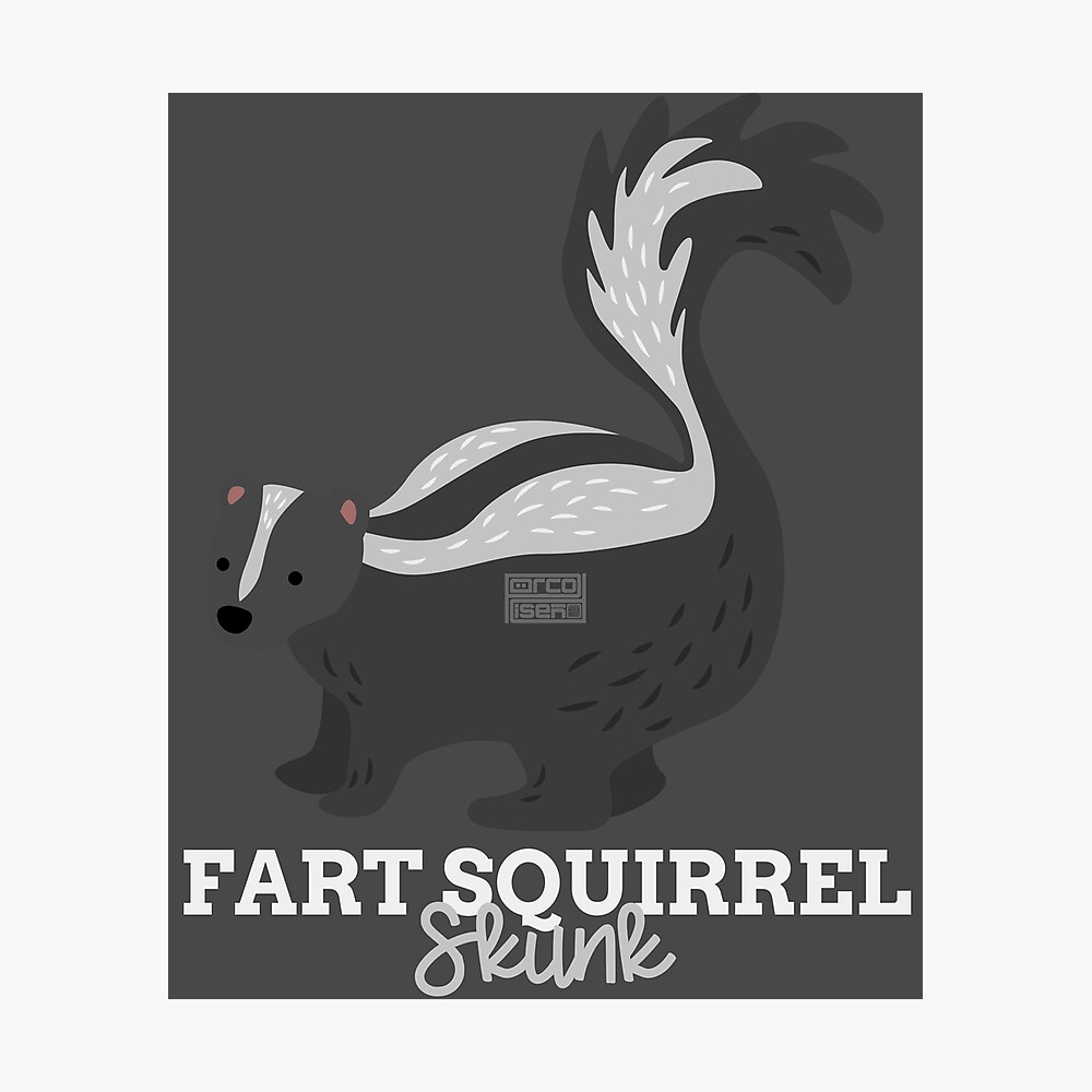 Funny Animal Name Meme Fart Squirrel SKUNK