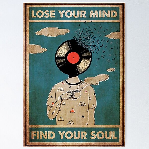 Item preview, Music Retro Lose Your Mind Find Your Soul designed and sold by Ruth-Kauman.