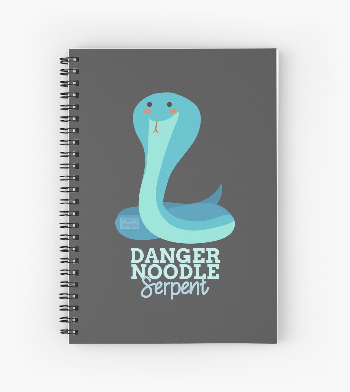 Funny Animal Name Meme Danger Noodle SERPENT Spiral Notebooks By