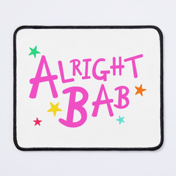 Item preview, Pink Alright Bab + 5 Different Coloured Stars designed and sold by Helen McCartney Designs.