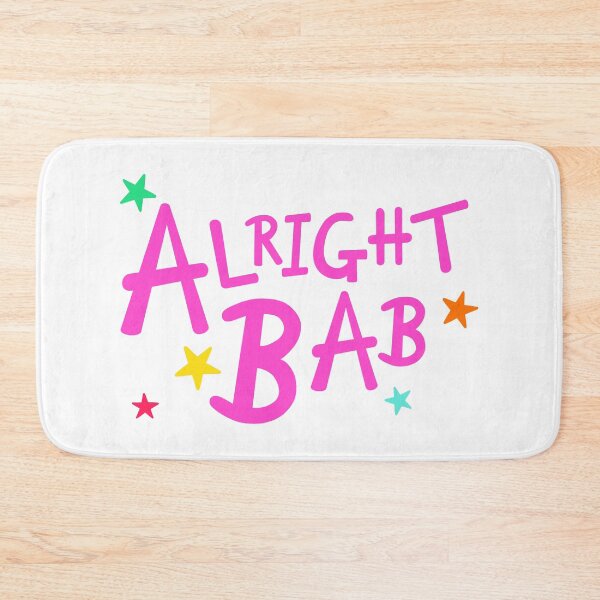 Item preview, Pink Alright Bab + 5 Different Coloured Stars designed and sold by Helen McCartney Designs.