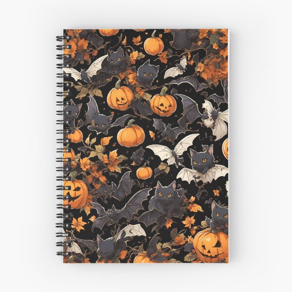 Item preview, Pumpkins bat and black cat seameless pattern designed and sold by Jayjaynaenae.