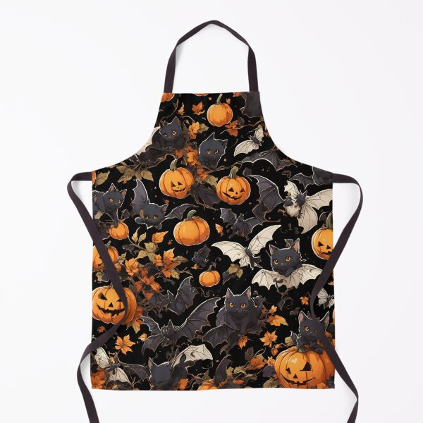 Item preview, Pumpkins bat and black cat seameless pattern designed and sold by Jayjaynaenae.