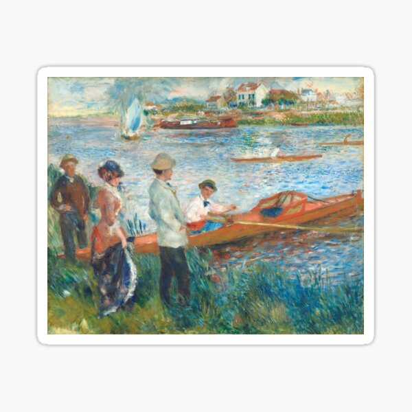 Auguste Renoir, Oarsmen at Chatou, 1879 Sticker