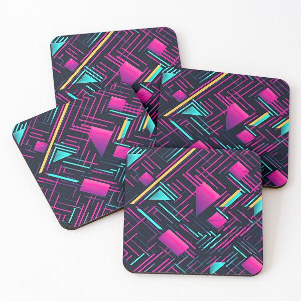 Item preview, 80s and 90s Retro Pop Synthwave Pattern designed and sold by AeonAcademy.