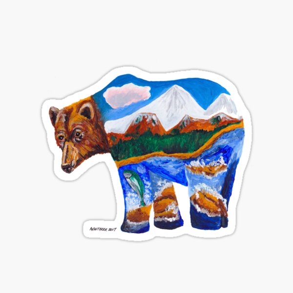 Bear NatureScape Sticker