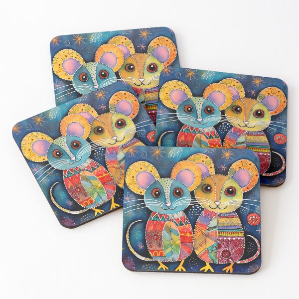 Item preview, couple of little mice designed and sold by Quijote-.