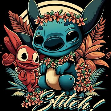 Lilo And Stitch Sticker for Sale by FreshFlowerShop