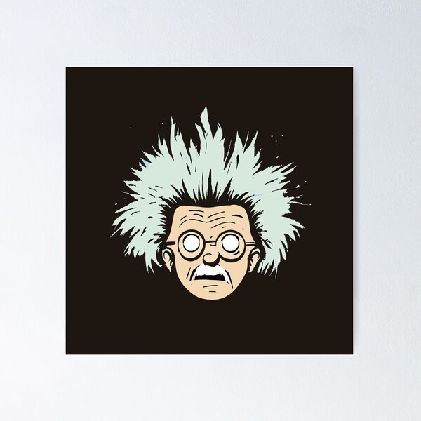 Item preview, Crazy Scientist Head- Bazinga! Eveline Quirk designed and sold by ArchieDid.