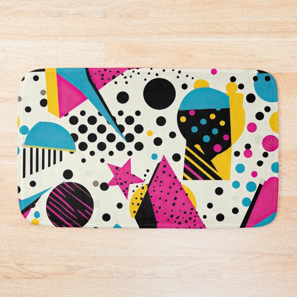 Item preview, Funky 80s and 90s Nostalgia Pop Pattern designed and sold by AeonAcademy.