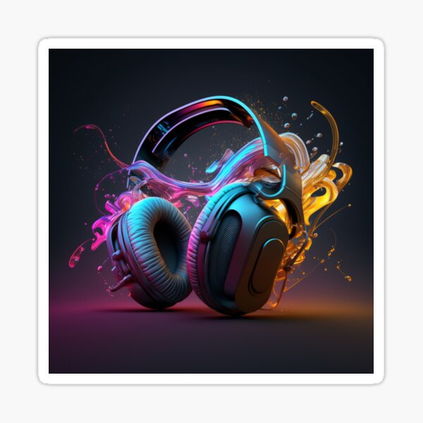 Deejay Headphones' Sticker | Spreadshirt