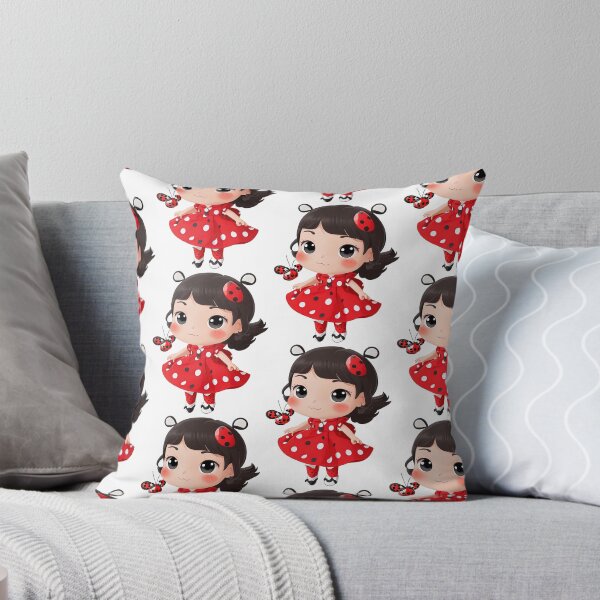 Item preview, ladybug girl with bright designed and sold by Natcharee.