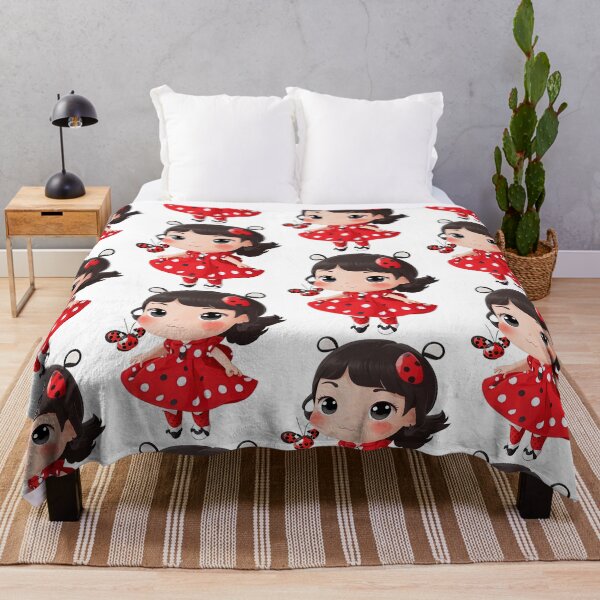 Item preview, ladybug girl with bright designed and sold by Natcharee.