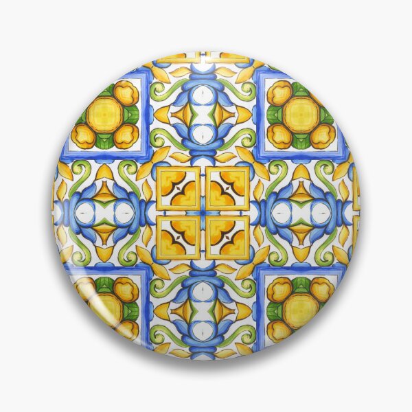 Item preview, Summer,blue tiles,mosaic,Sicilian style, pattern  designed and sold by MariaMarinova.