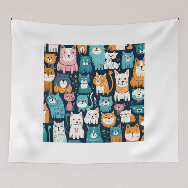 Item preview, Positive colourful dogs pattern designed and sold by SmileshareShop.
