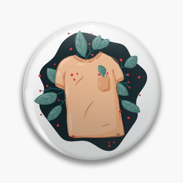 Item preview, T-shirt and plant leaves with berries designed and sold by Polikarp Okunyuk.