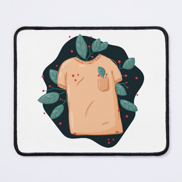 Item preview, T-shirt and plant leaves with berries designed and sold by Polikarp Okunyuk.
