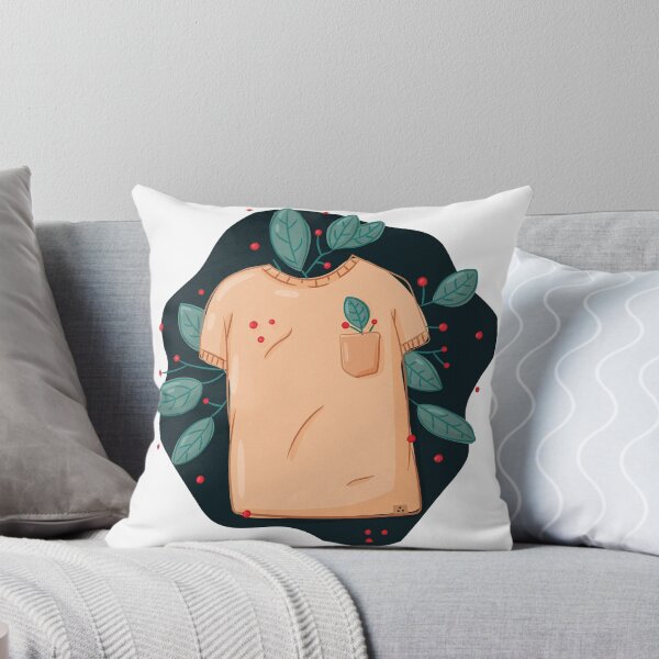 Item preview, T-shirt and plant leaves with berries designed and sold by Polikarp Okunyuk.