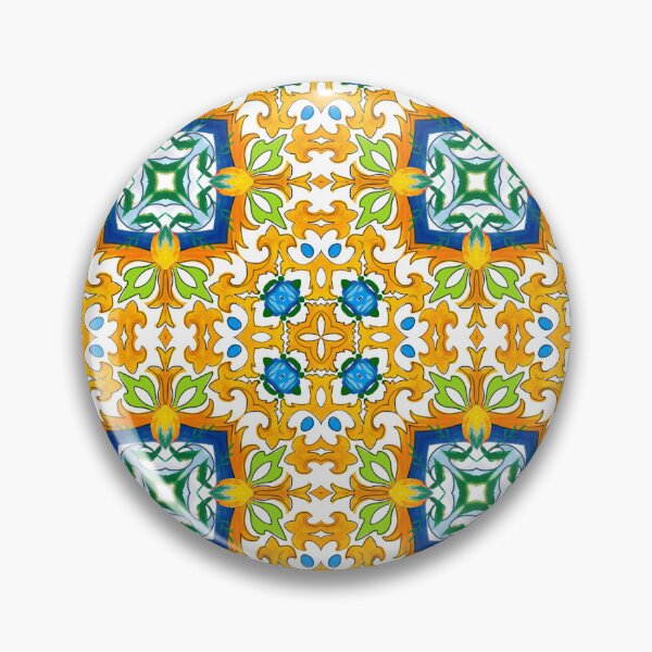 Item preview, Summer,blue tiles,mosaic,Sicilian style, pattern  designed and sold by MariaMarinova.