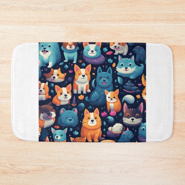 Item preview, Very happy colourful pets pattern designed and sold by SmileshareShop.