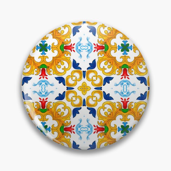 Item preview, Summer,blue tiles,mosaic,Sicilian style, pattern  designed and sold by MariaMarinova.