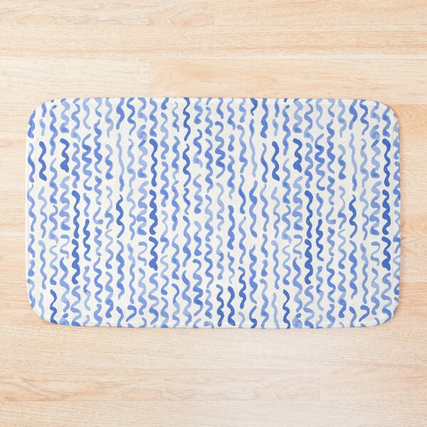 Item preview, Watercolour wavy blue lines designed and sold by FrancesPoff.