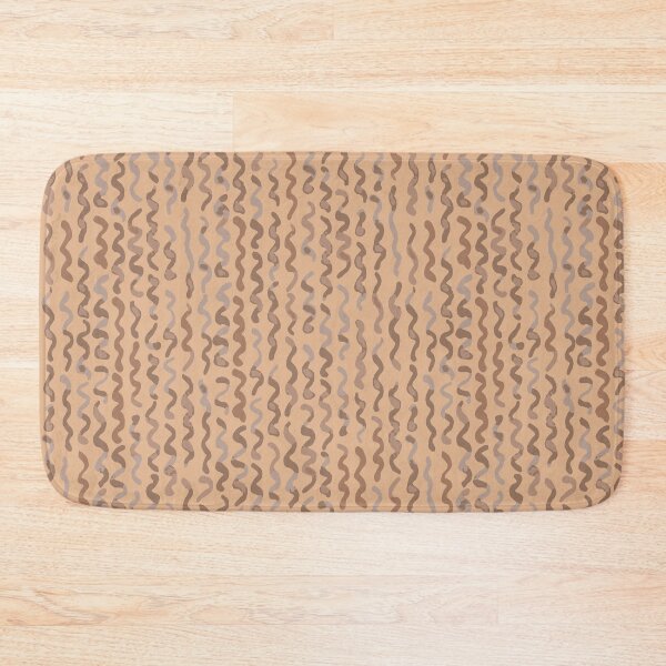Item preview, Watercolour wavy warm neutral lines in soft beige brown designed and sold by FrancesPoff.