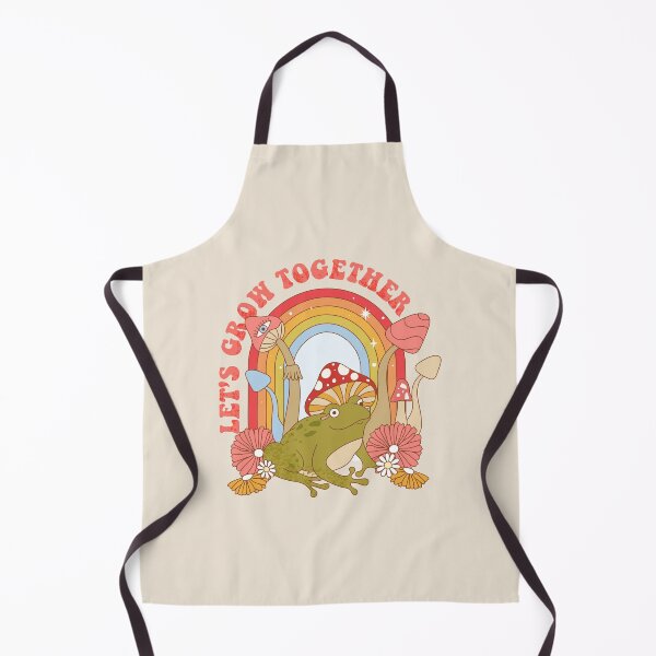 Item preview, Frog with mushroom. Lets grow together quote. designed and sold by CoCoArt-Ua.