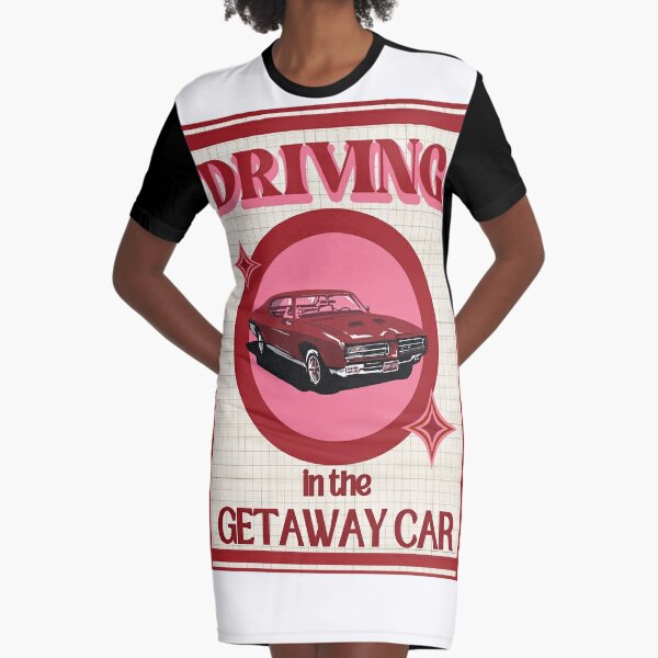 Taylor Getaway Car Digital Print Retro Aesthetic Red Girly 