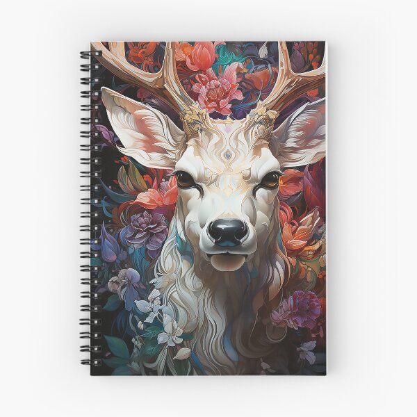 Item preview, Funny portrait of a white deer's face designed and sold by WallWhimsyWorks.