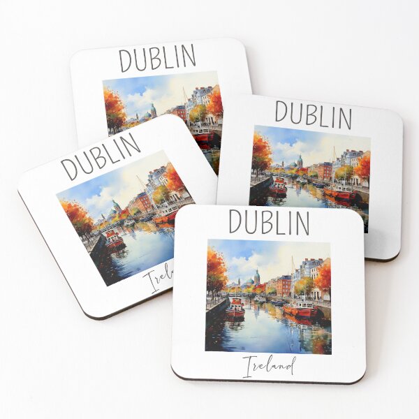 Artikelvorschau, Ein Aquarelldesign von Dublin - Irland entworfen und verkauft von Sketch-Shack.