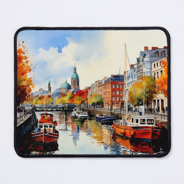 Item preview, A Watercolor Design of Dublin - Ireland designed and sold by Sketch-Shack.