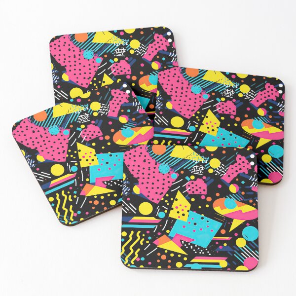Item preview, Funky 80s and 90s Nostalgia Pop Pattern designed and sold by AeonAcademy.