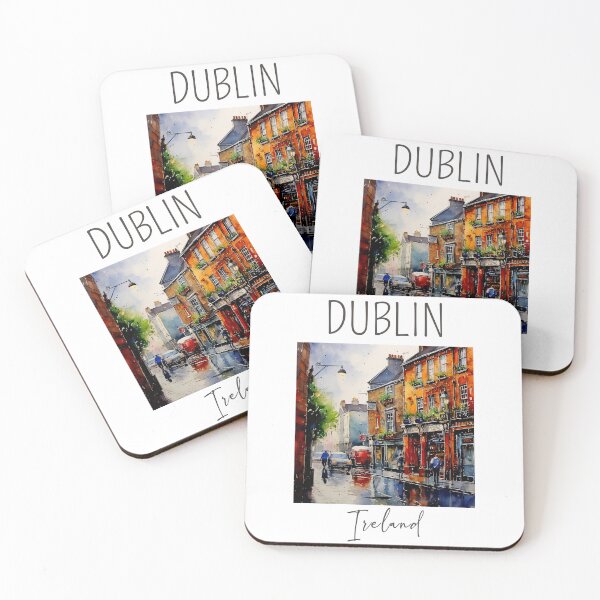 Artikelvorschau, Ein Aquarelldesign von Dublin - Irland entworfen und verkauft von Sketch-Shack.