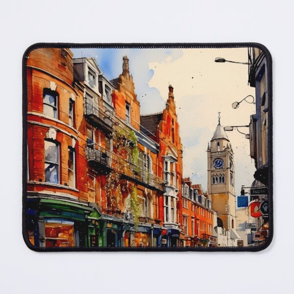 Item preview, A Watercolor Design of Dublin - Ireland designed and sold by Sketch-Shack.