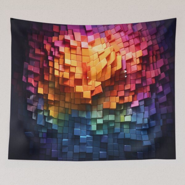 Item preview, 3d block abstract designed and sold by LazyLifestyle.