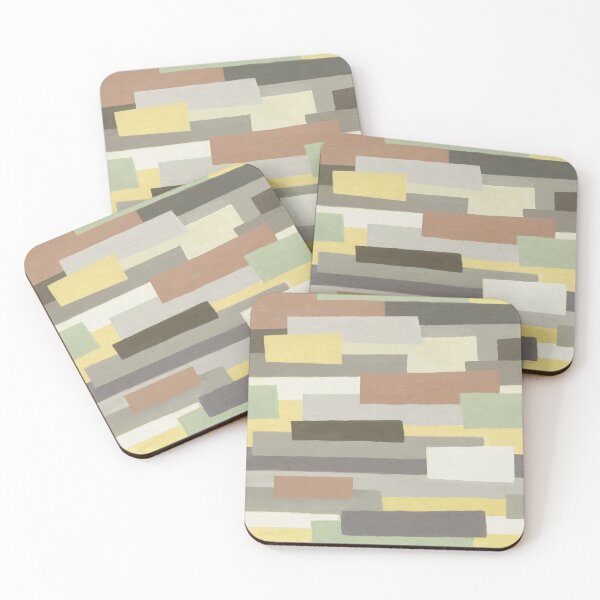 Item preview, rectangular pattern of earth colors designed and sold by pattypattern.