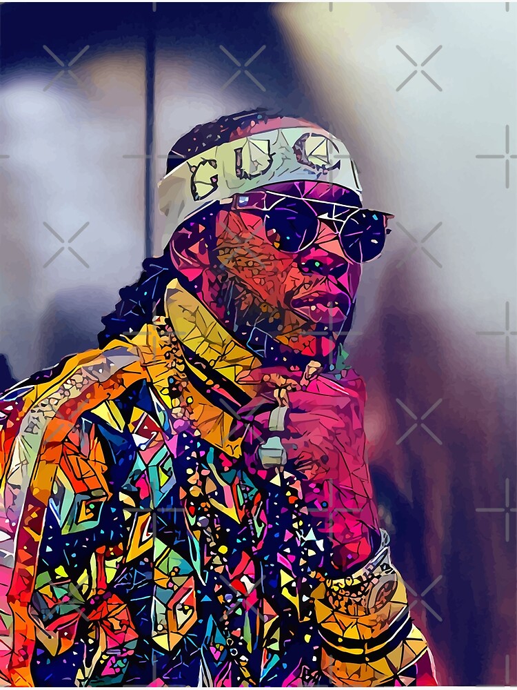 Discover Abstract 2 Chainz Premium Matte Vertical Poster