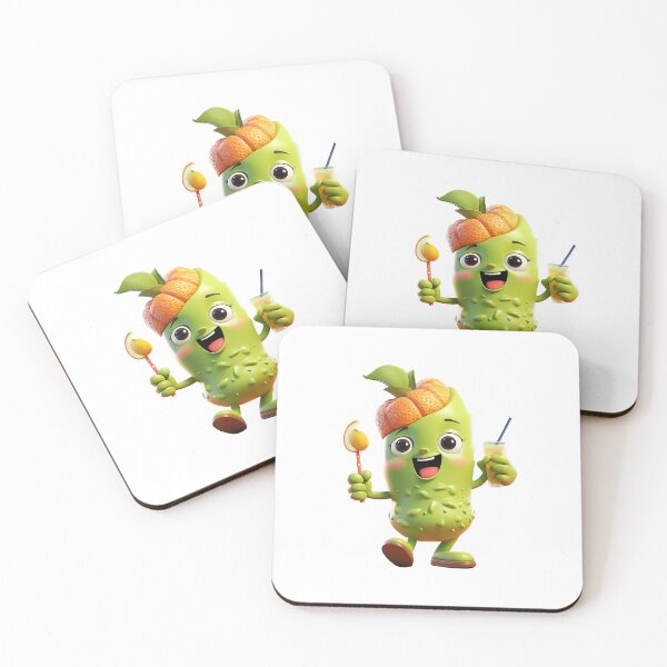 Item preview, Fruit smoothie – Mascotte who’s shaking a smoothie, 3D grape cartoon designed and sold by JansenGS.