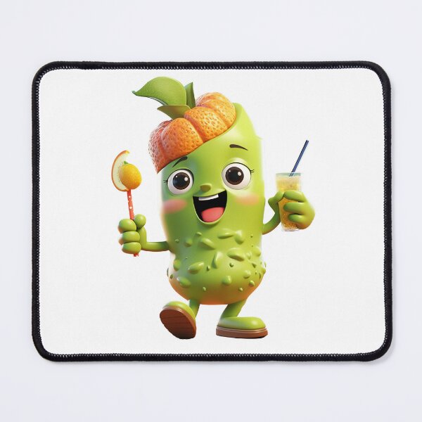 Item preview, Fruit smoothie – Mascotte who’s shaking a smoothie, 3D grape cartoon designed and sold by JansenGS.