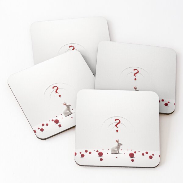 Item preview, crane, rabbit, white, wide, red dot, problem, question designed and sold by Amser77.