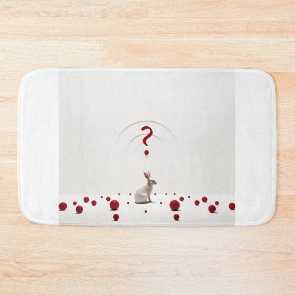 Item preview, crane, rabbit, white, wide, red dot, problem, question designed and sold by Amser77.