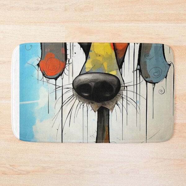 Item preview, Cute dog painting designed and sold by WallWhimsyWorks.