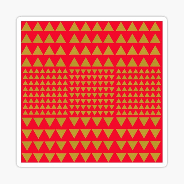 Golden Triangles Red Sticker