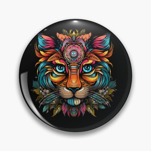 Item preview, Tiger face art, colorful, tiger lovers designed and sold by KAMESUN.