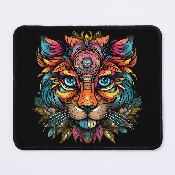 Item preview, Tiger face art, colorful, tiger lovers designed and sold by KAMESUN.
