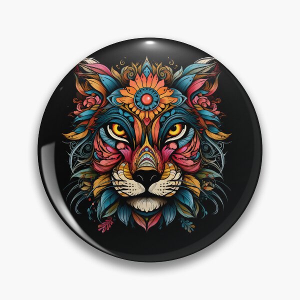 Item preview, Tiger face art, colorful, tiger lovers no.2 designed and sold by KAMESUN.