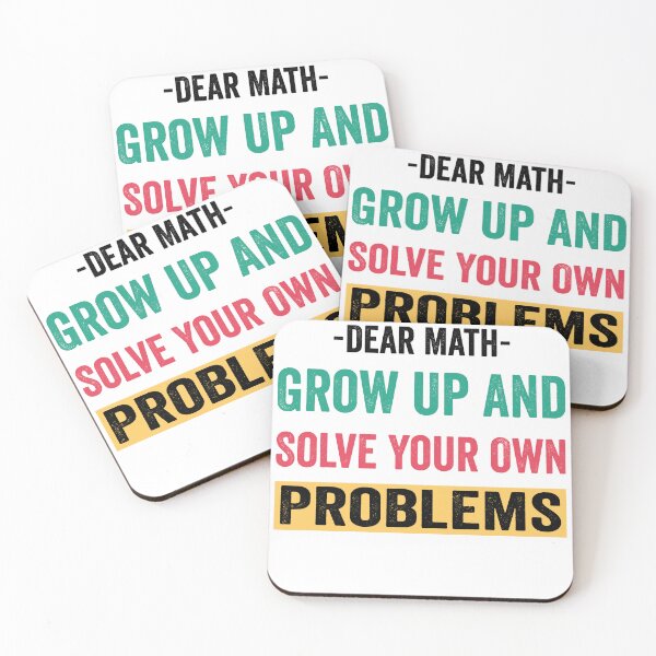 Item preview, Dear Math Grow Up And Solve Your Own Problem designed and sold by Cute Shark.