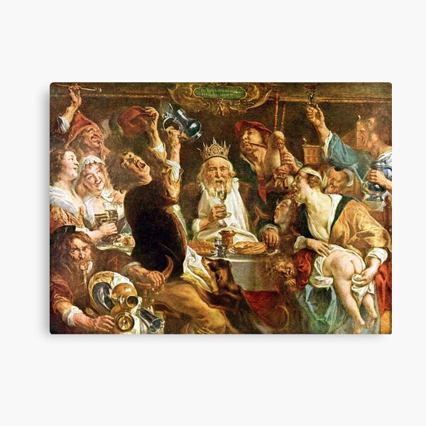 Happy Purim! Esther, King Ahasuerus, Vizier Haman, Mordecai, Torah, drinking feast, Purim, Haman, Esther, Happy Purim, פּוּרִים,  Canvas Print